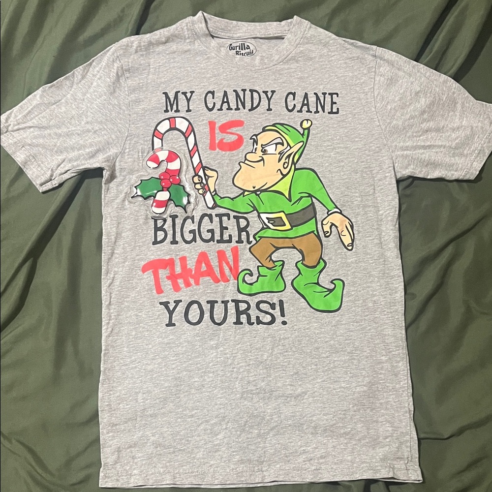 Gray Graphic Elf T-Shirt